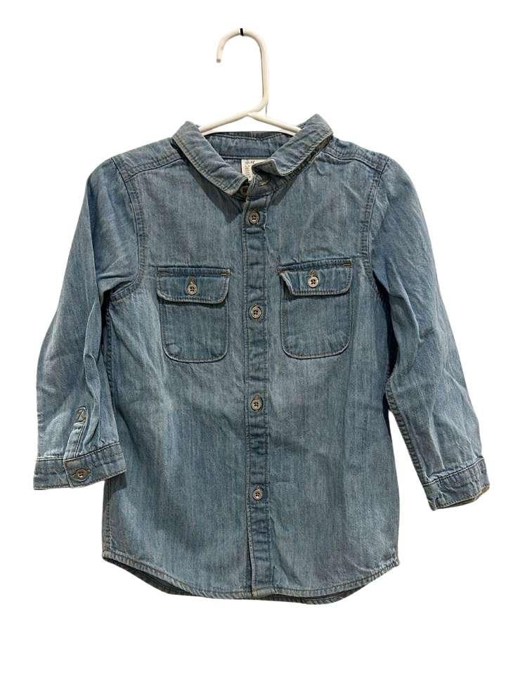 Hemd, 92, H&M, blau/Jeans