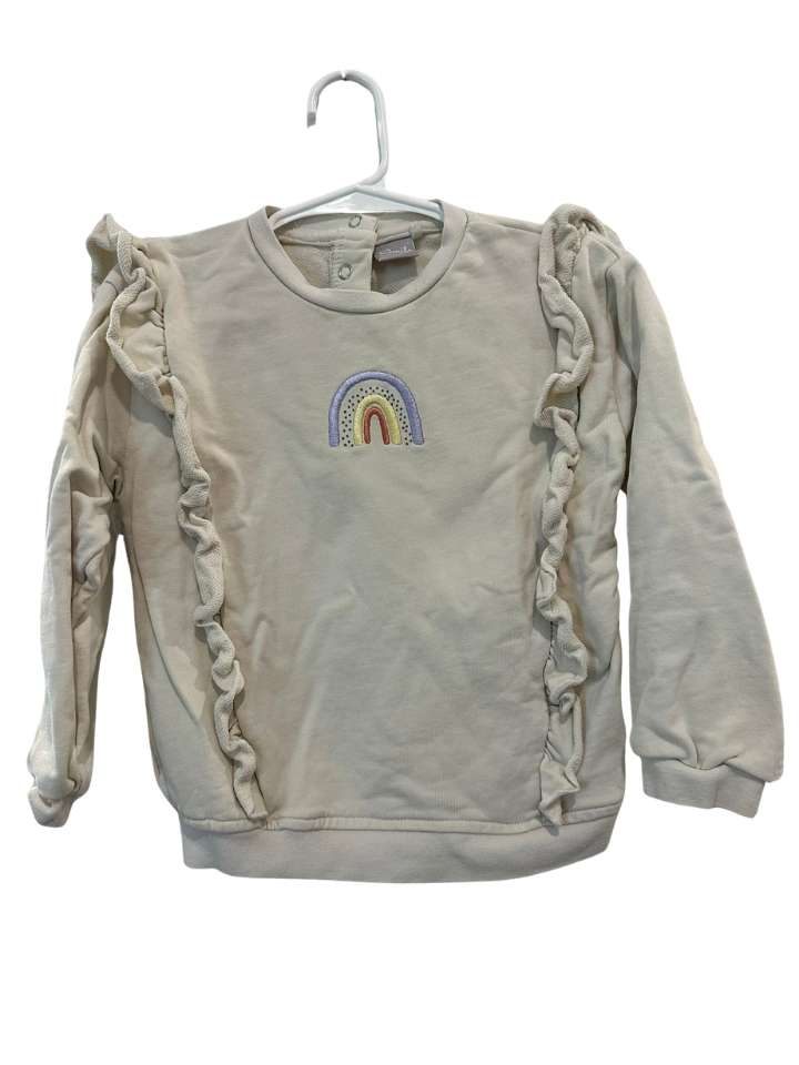 Pullover, 98/104, Smile, beige/Regenbogen