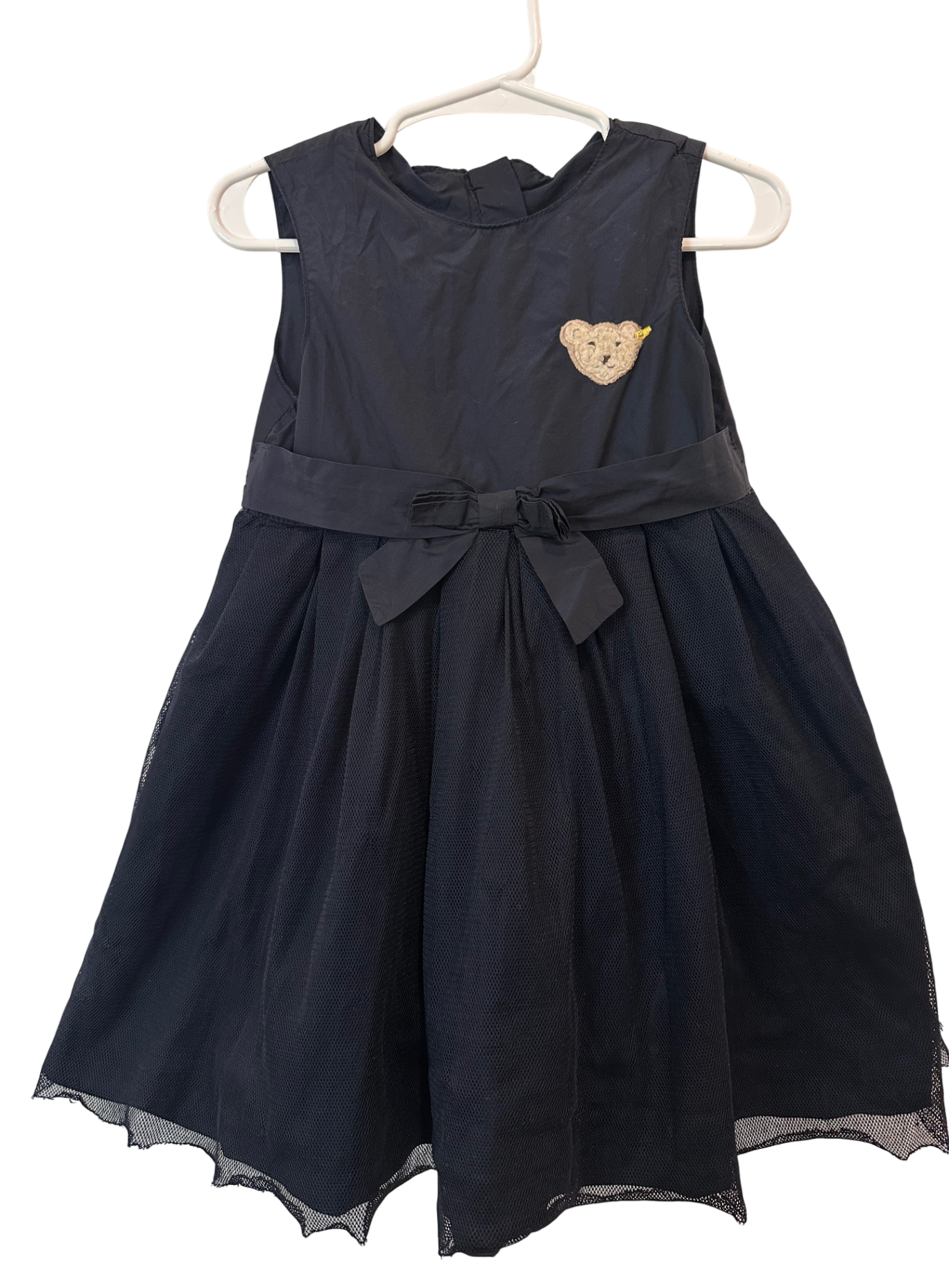 Kleid kurzarm, 92, Steiff, blauschwarz