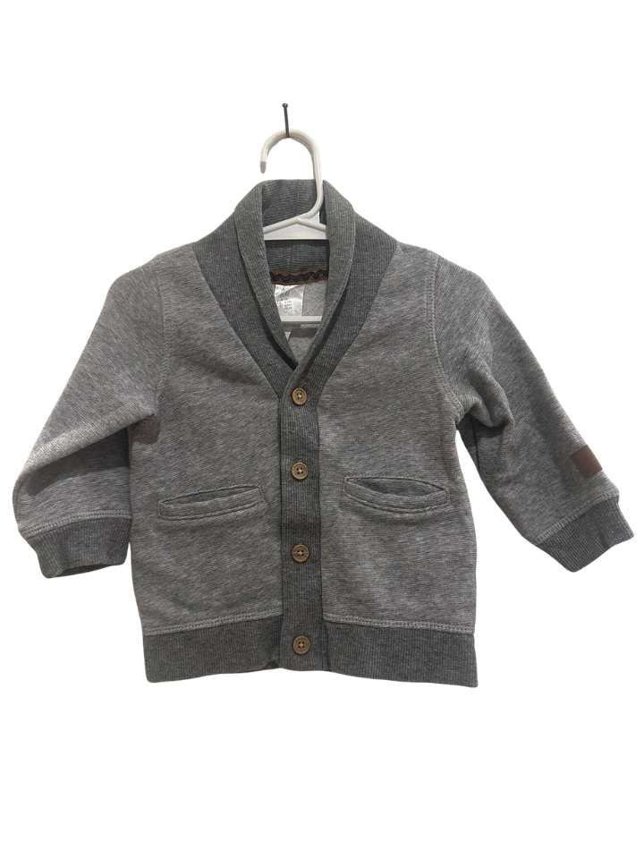 Jäckchen mit V-Kragen, 74, H&M, grau