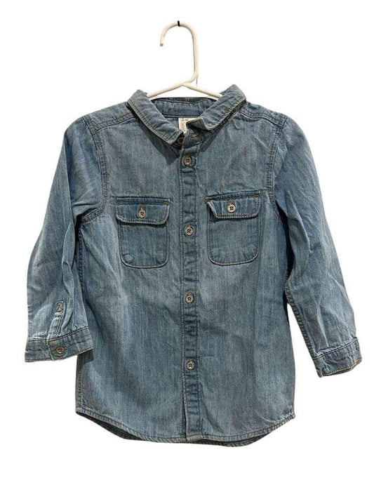 Hemd, 92, H&M, blau/Jeans