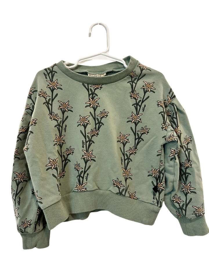 Pullover, 98/104, CarlijnQ, grün/Edelweiss