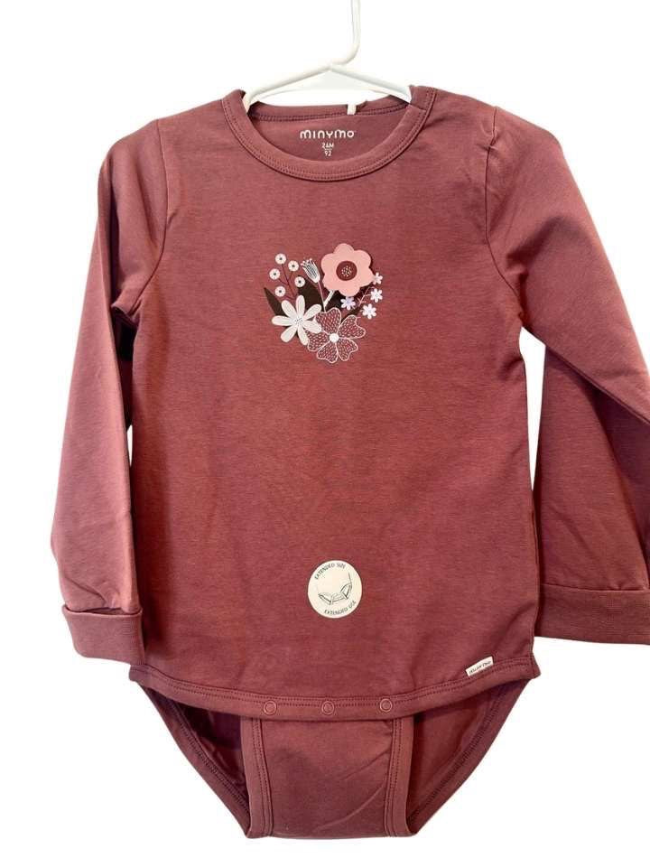 Body langarm, 86, minymo, dunkel altrosa