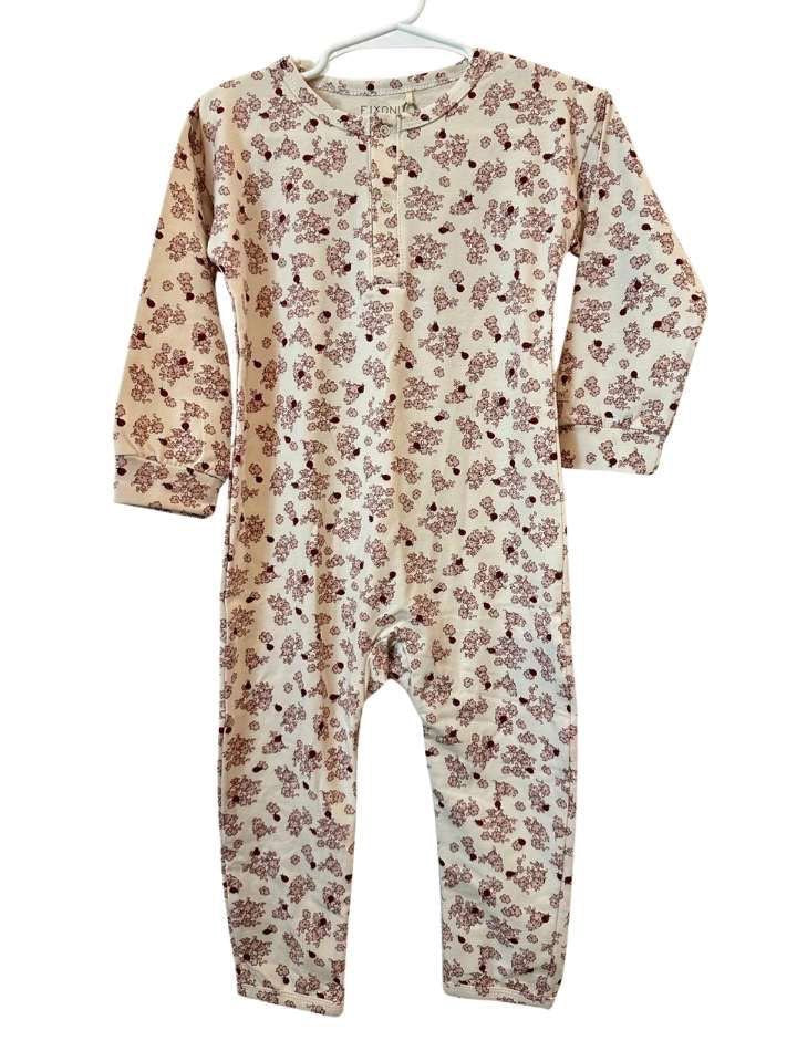 Pyjama, 86, Fixoni, weiss/Blumen/Marienkäfer