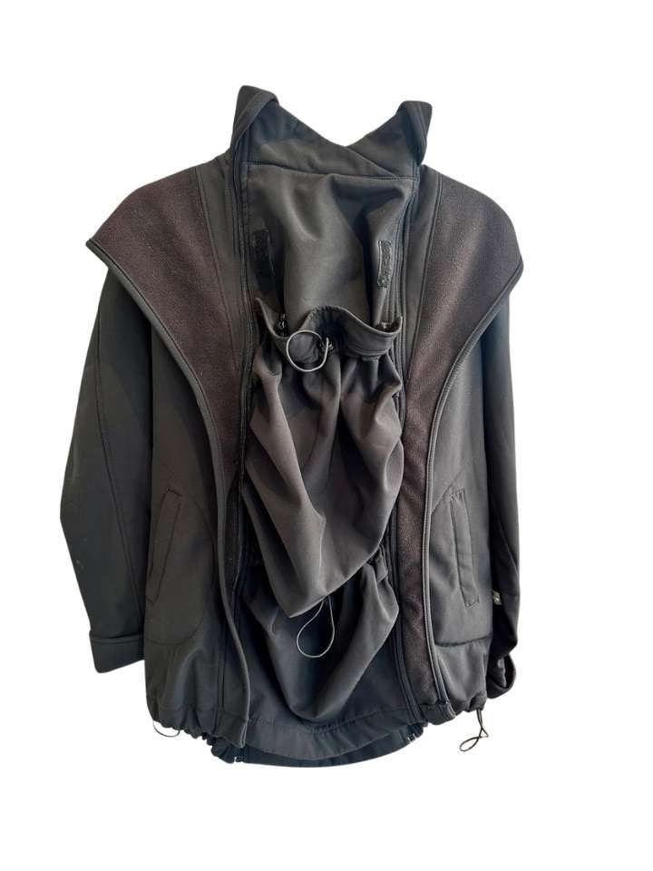 Softshell Tragejacke/Umstandsjacke, S, Lennylamb, schwarz