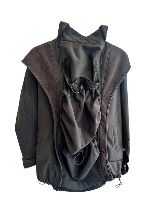 Softshell Tragejacke/Umstandsjacke, S, Lennylamb, schwarz