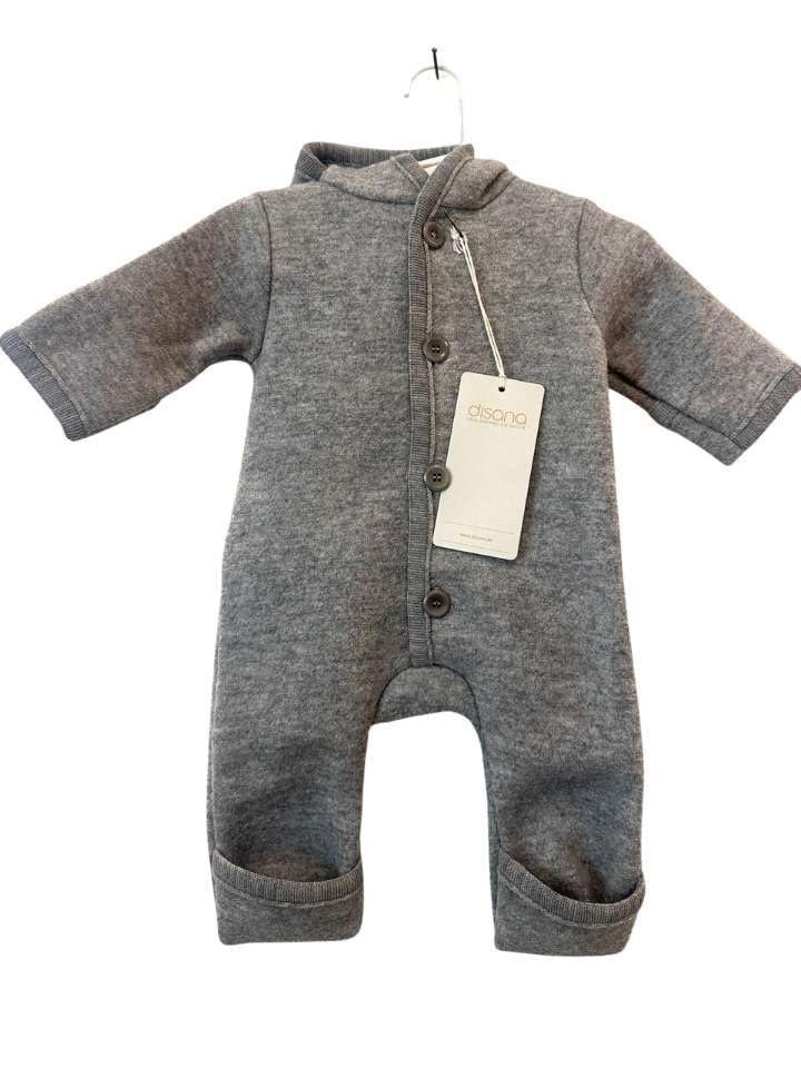 Wollwalk-Overall, 50/56, disana, grau
