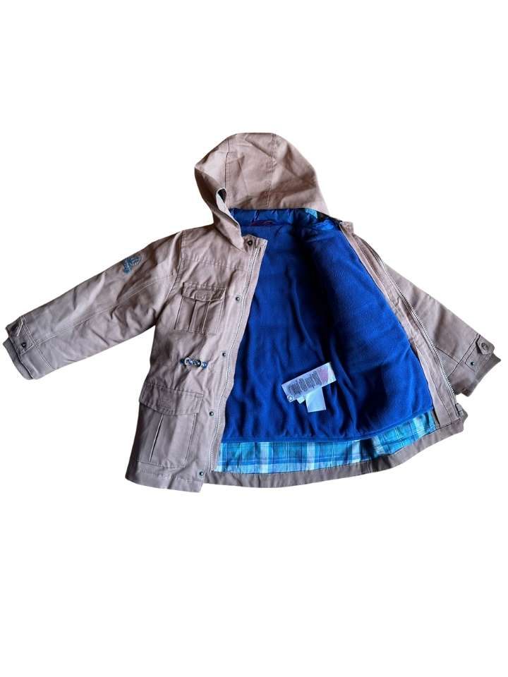 Jacke, 110, Sergent Major, braun/blaue Innenjacke, entfernbar