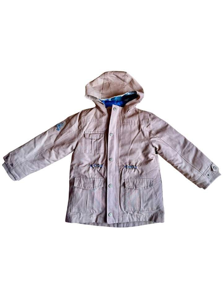 Jacke, 110, Sergent Major, braun/blaue Innenjacke, entfernbar