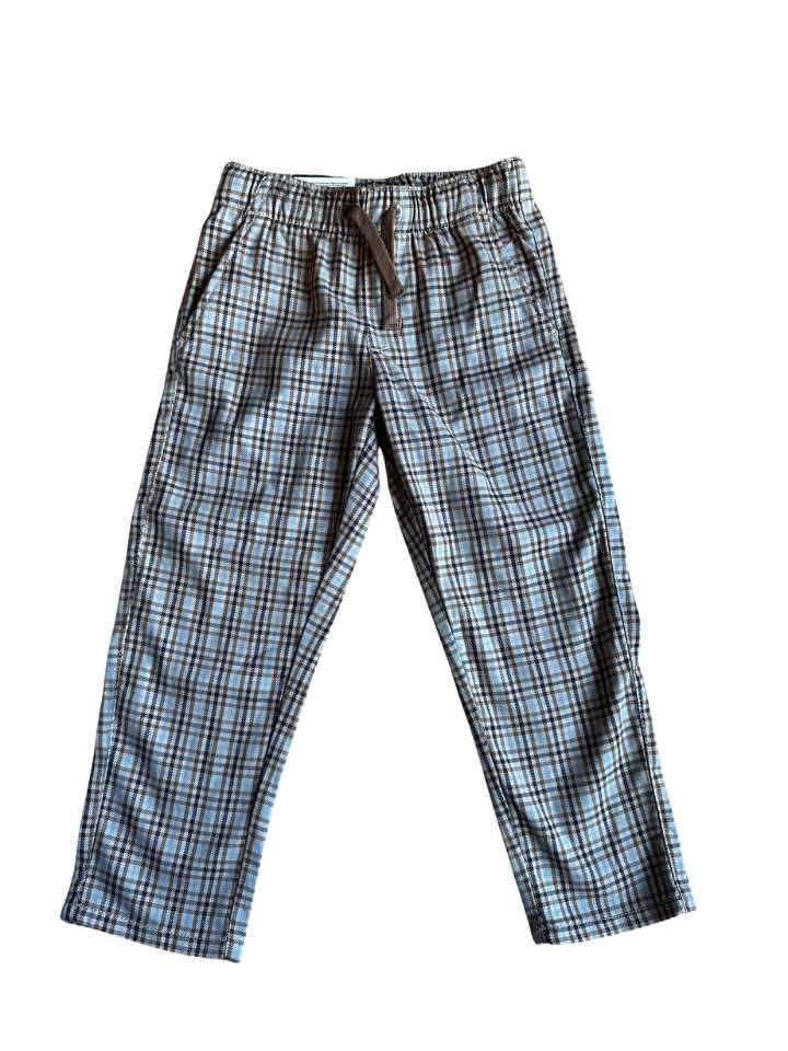 Hosen lang, neu, 116, H&M, braun kariert
