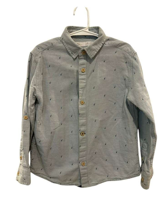 Hemd, 116, Zara, hellblau/Blitze